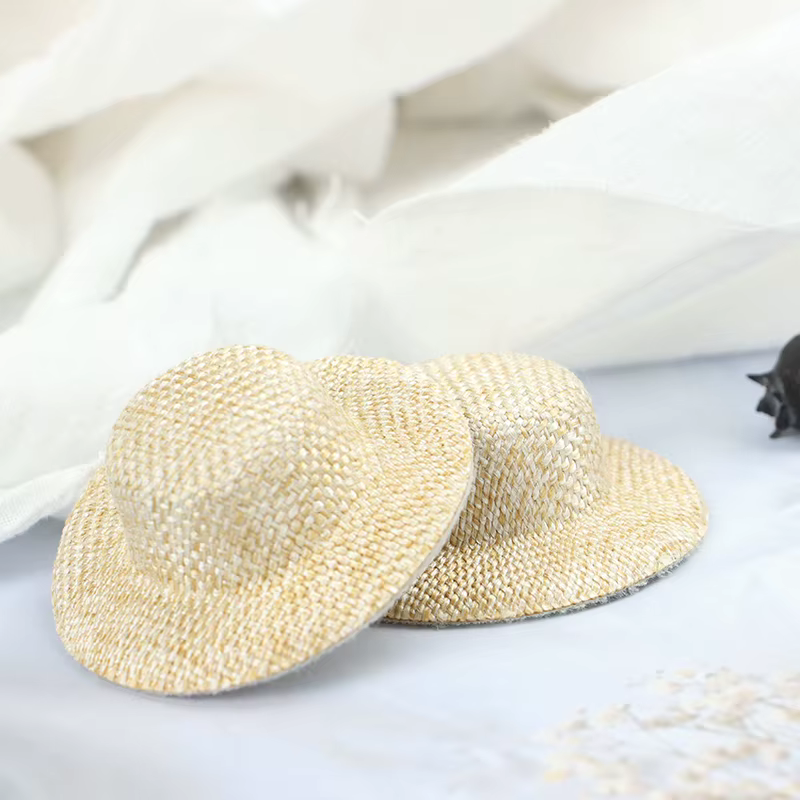 Chapeau de paille l'inventaire de maison de course, mini chapeau de beurre, ornement de maison de be