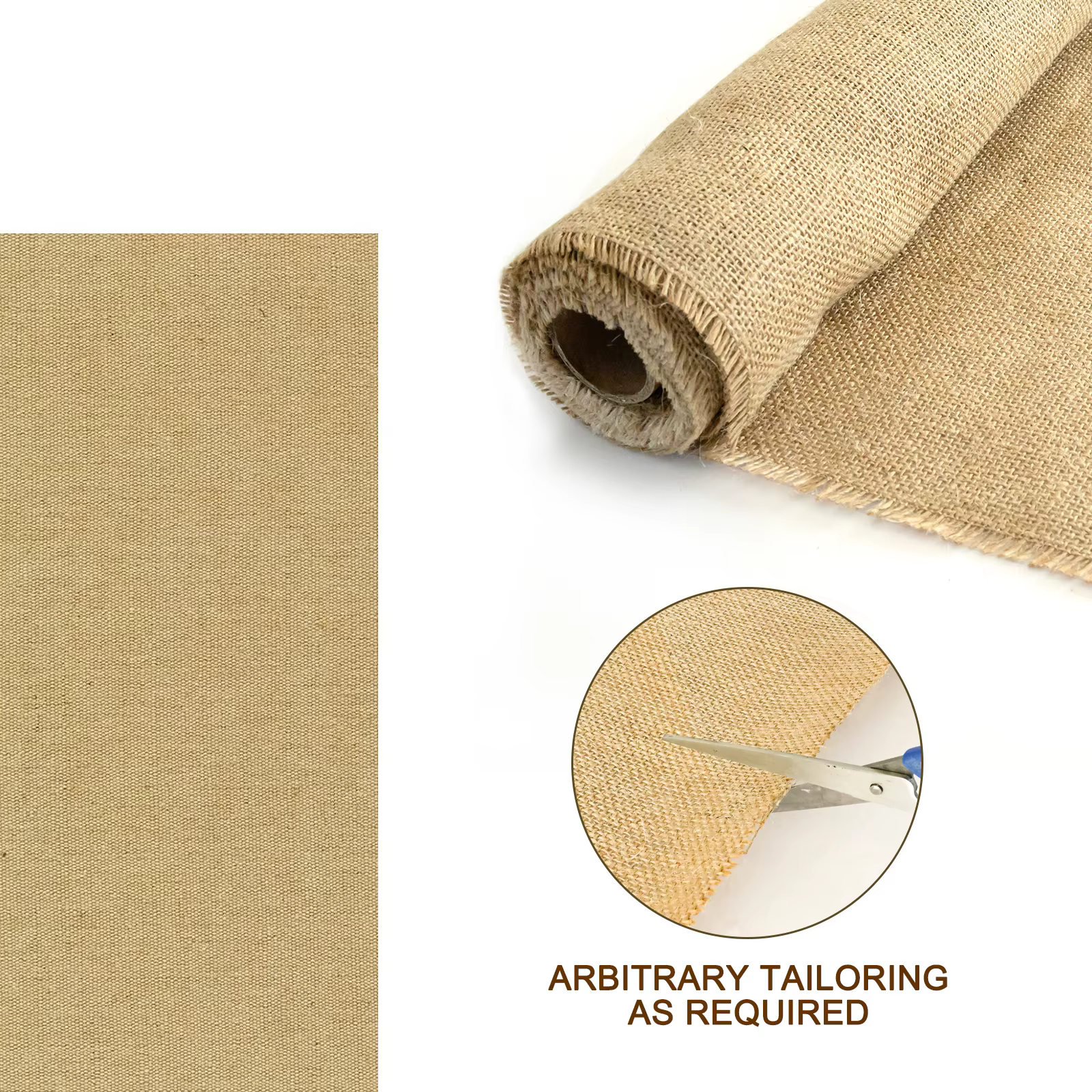 Tissu en toile de jute naturelle pour barrière contre les mauvaises herbes, lit suréWer, couverture