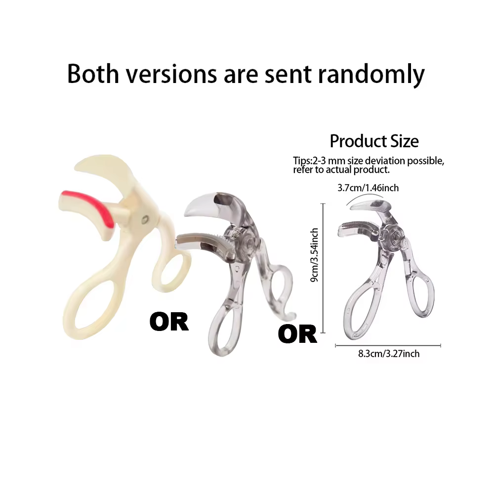 Recourbe-cils double type avec peigne – Options de clips larges et partiels, imperméable, longue dur