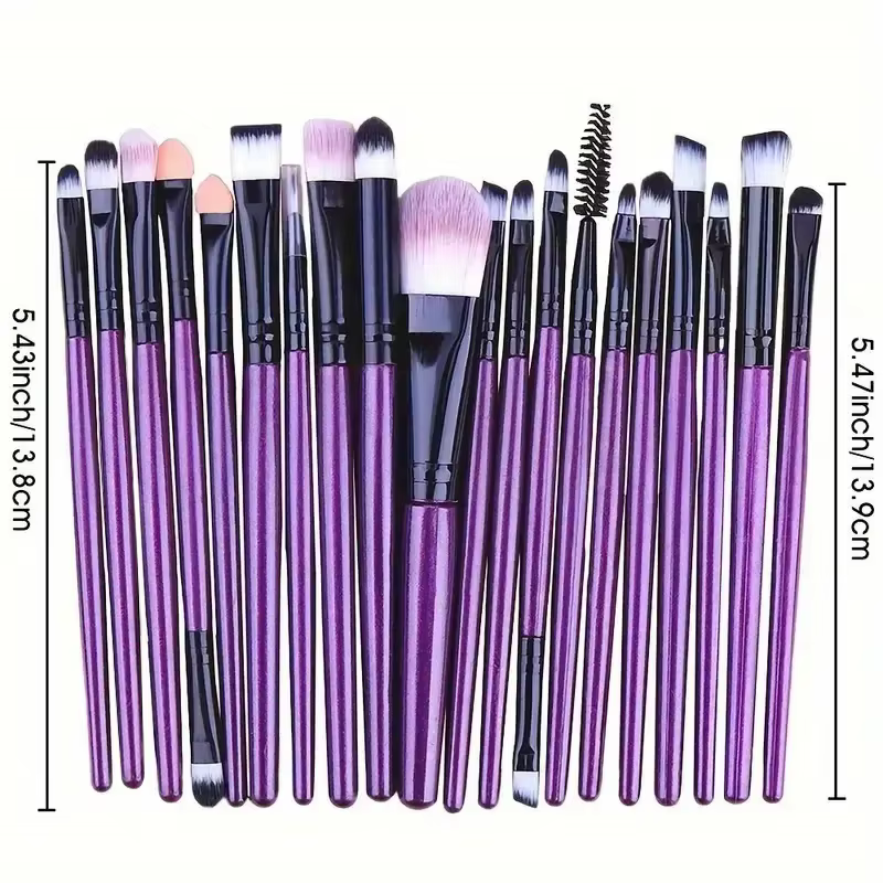Ensemble de pinceaux de maquillage pour les yeux et les joues, eye-liner, pinceau mélangeur, fond de