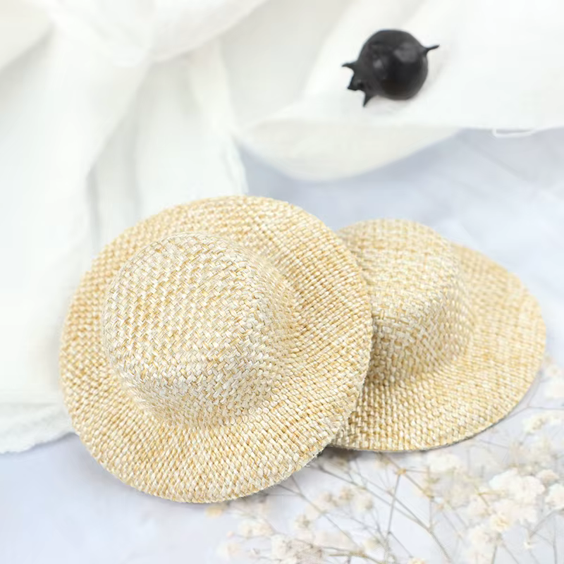 Chapeau de paille l'inventaire de maison de course, mini chapeau de beurre, ornement de maison de be