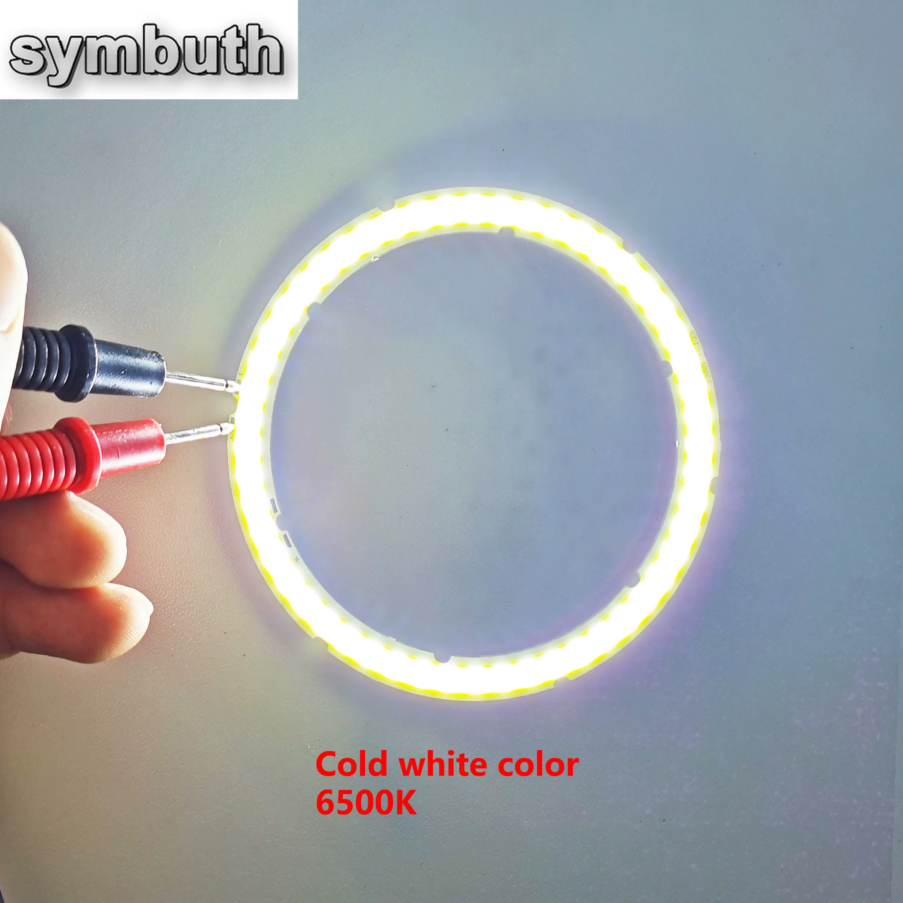 Source de lumière LED COB yeux d'ange 2W-12W, forme annuelle 12V DC 20mm-120mm, anneau COB LED, Sour