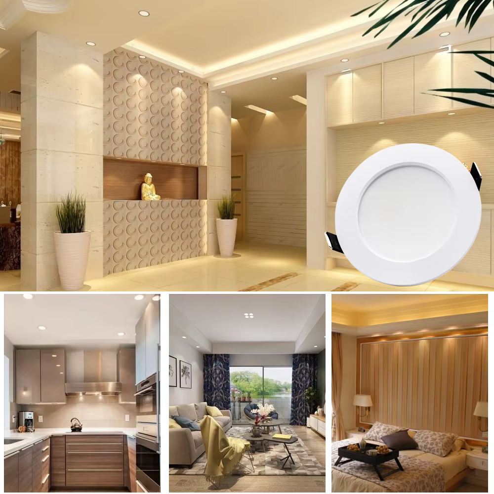 7W 9W 12W 15W 18W Spot LED Downlight AC 220V 240V étanche blanc chaud blanc froid cuisine ronde lamp
