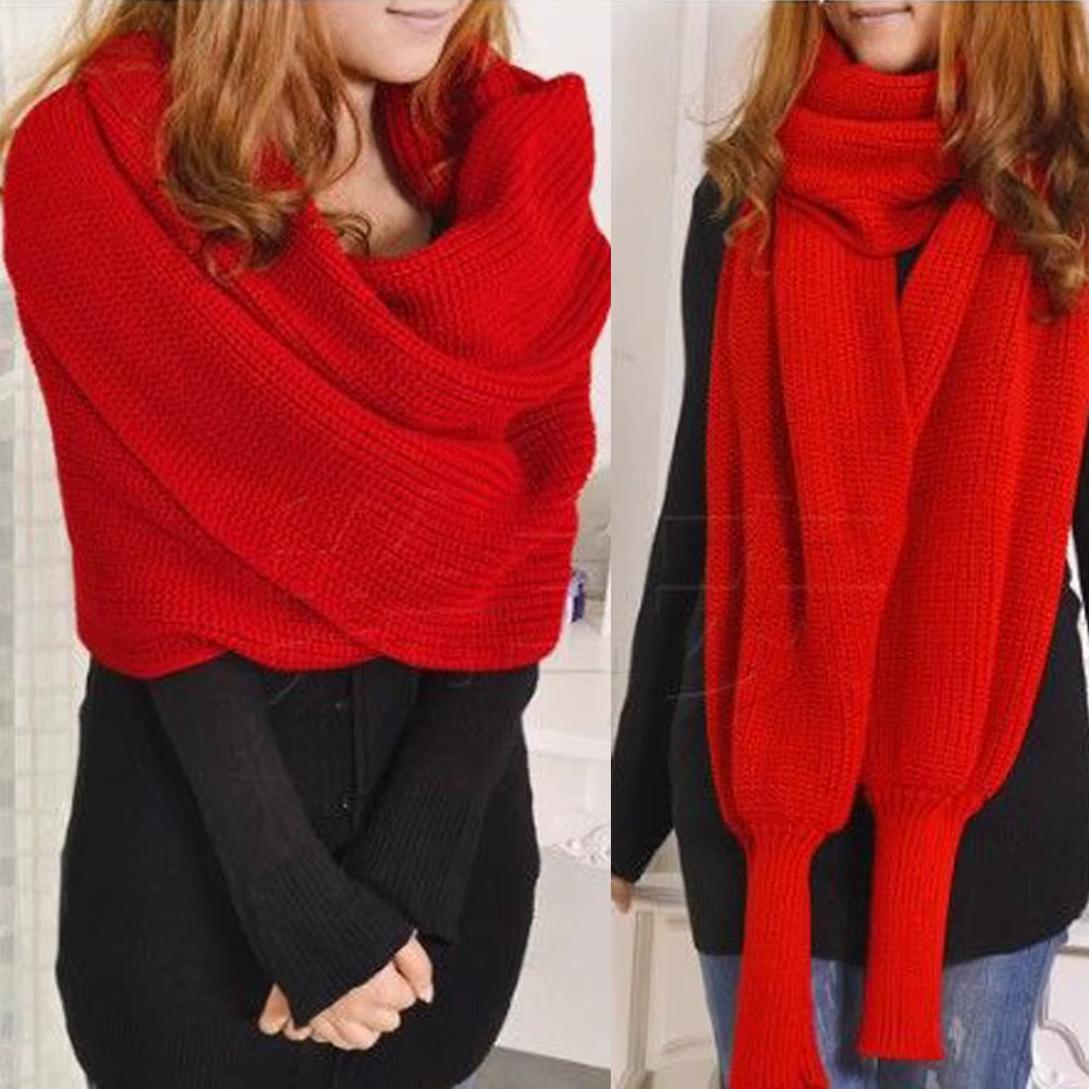 Pulls ronds à col en V pour femmes, écharpe sexy, châles à manches longues, écharpes chaudes pour fe
