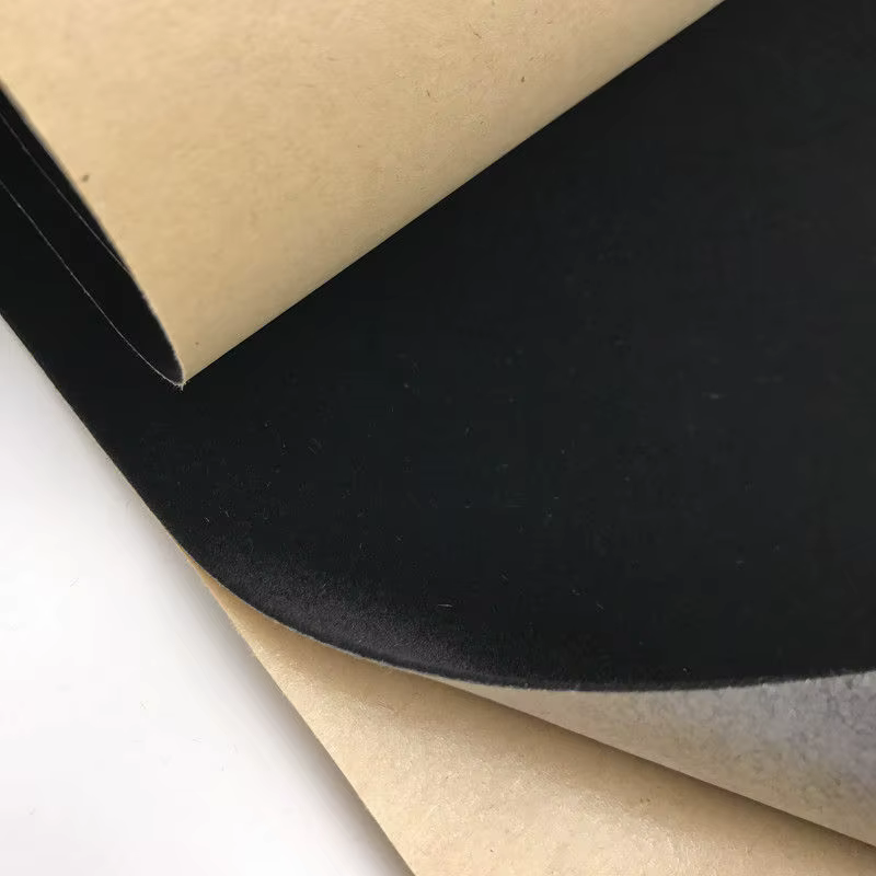 Doublure floquée en velours auto-adhésive, feuilles adhésives en tissu feutré pour l'art et l'artisa