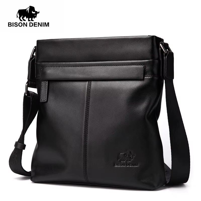 Bagressions DENIM-Sac à Bandoulière en Cuir group pour Homme, Sacs Messenger Décontractés, Cuir de V