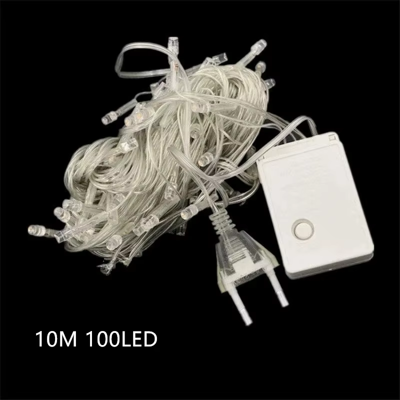 Guirlande lumineuse LED 100 LED 10M 110V/220V, étanche, pour Noël, arbre de Noël, chaîne lumineuse f