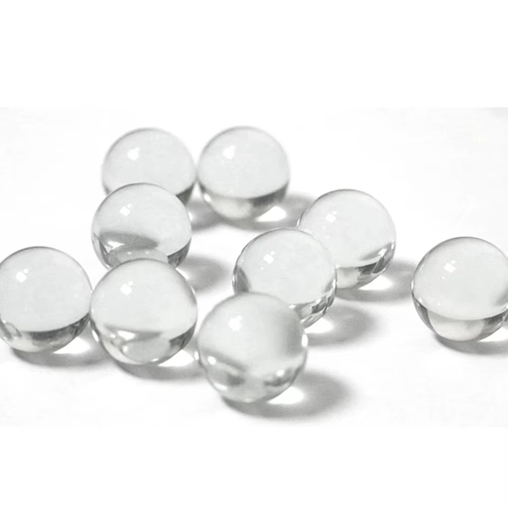 Marbre massif en verre transparent pour tir à la fronde, piste de marbre, jeux de billes traditionne