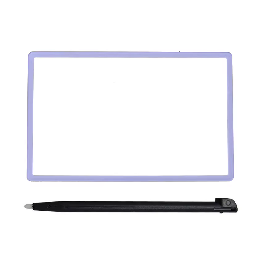 JCD – couvercle en plastique pour écran LCD supérieur et stylet tactile pour nintendo 2DS, pièce de