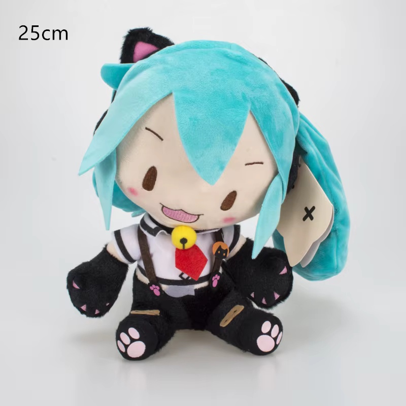 Peluche Hatsune Miku de 25 à 32cm, dessin animé japonais, poupée douce, oreiller futur, mignon, cade