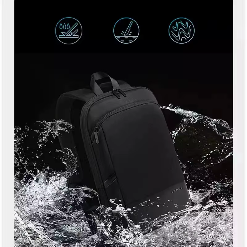 BANGE mince hommes d'affaires extensible étanche 15.6 "sac à dos pour ordinateur portable mode mâle
