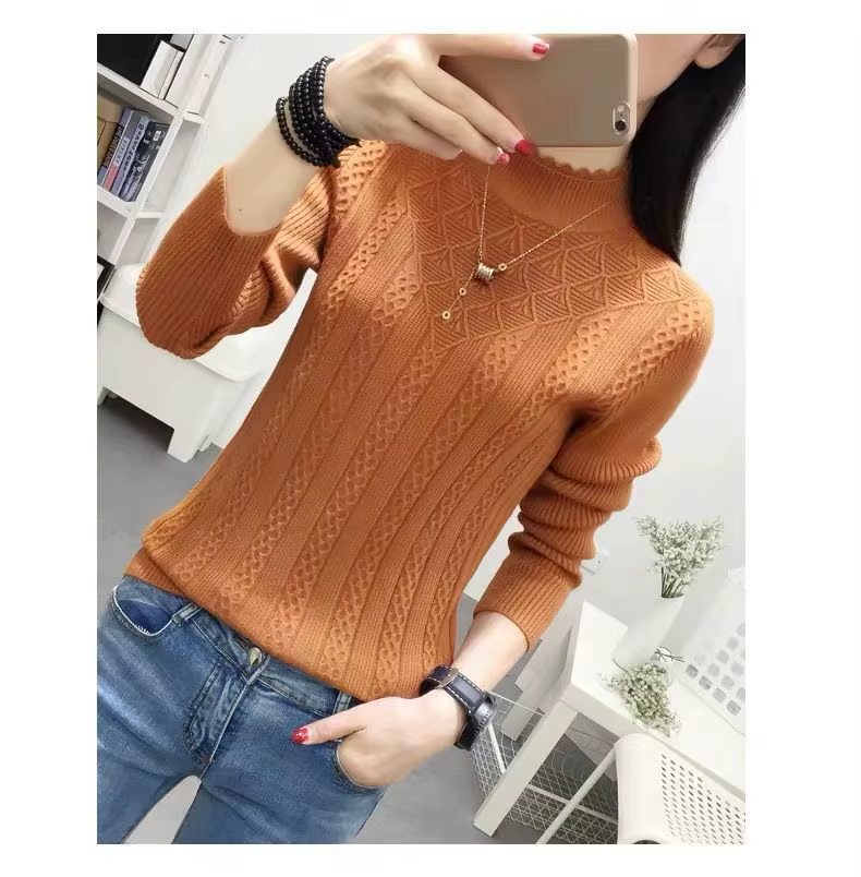 Nouveau élégant printemps automne hiver Femme vêtements tricot Pull Pull chaud Pull Femme à manches 