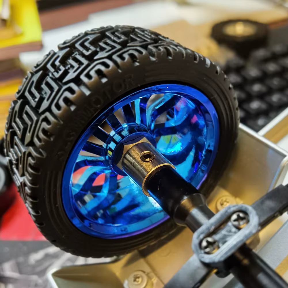 Adaptateur hexagonal de moyeu de roue en laiton de 5mm à 12mm, 4 pièces, pour 1/16 WPL D12 C14 C24 B