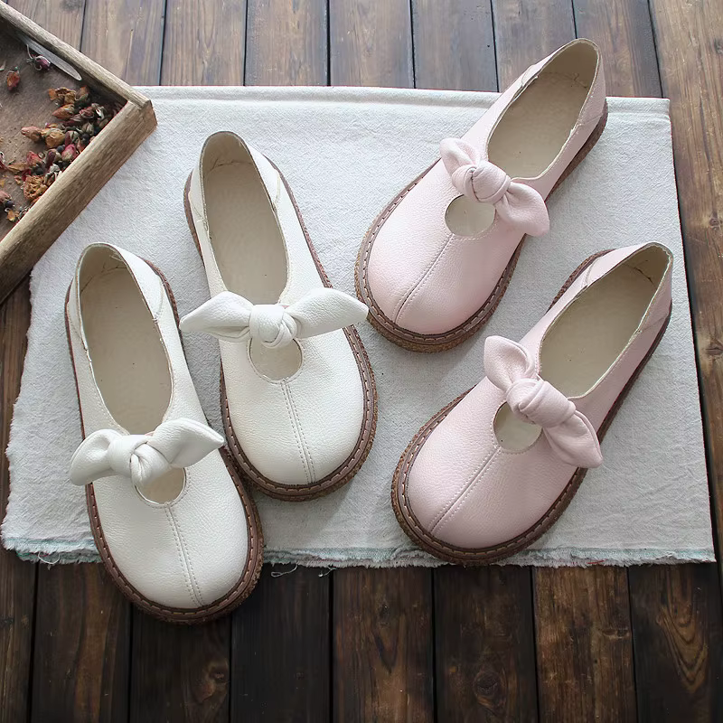 Careaymade – chaussures à Muffin pour femmes, chaussures simples à fond épais, bouche peu profonde,