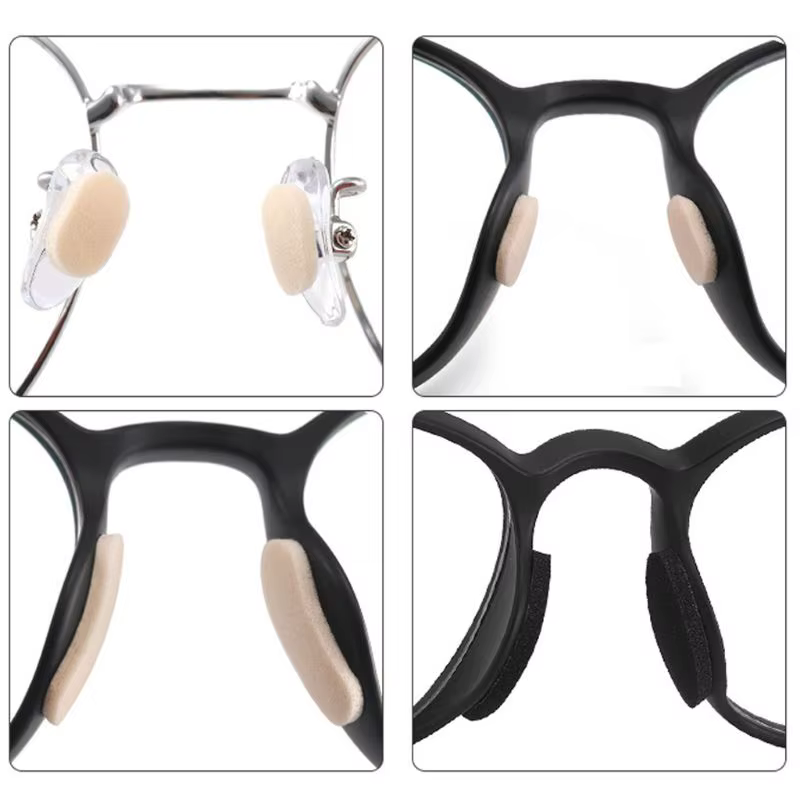Plaquettes nasales en mousse souple autocollante EVA, pour lunettes, antidérapantes, sans maquillage