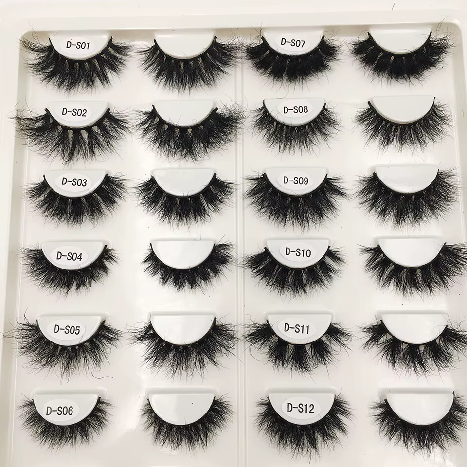 RED SIREN – Cils en vison véritable doux et naturel, maquillage 3D, pelucheux