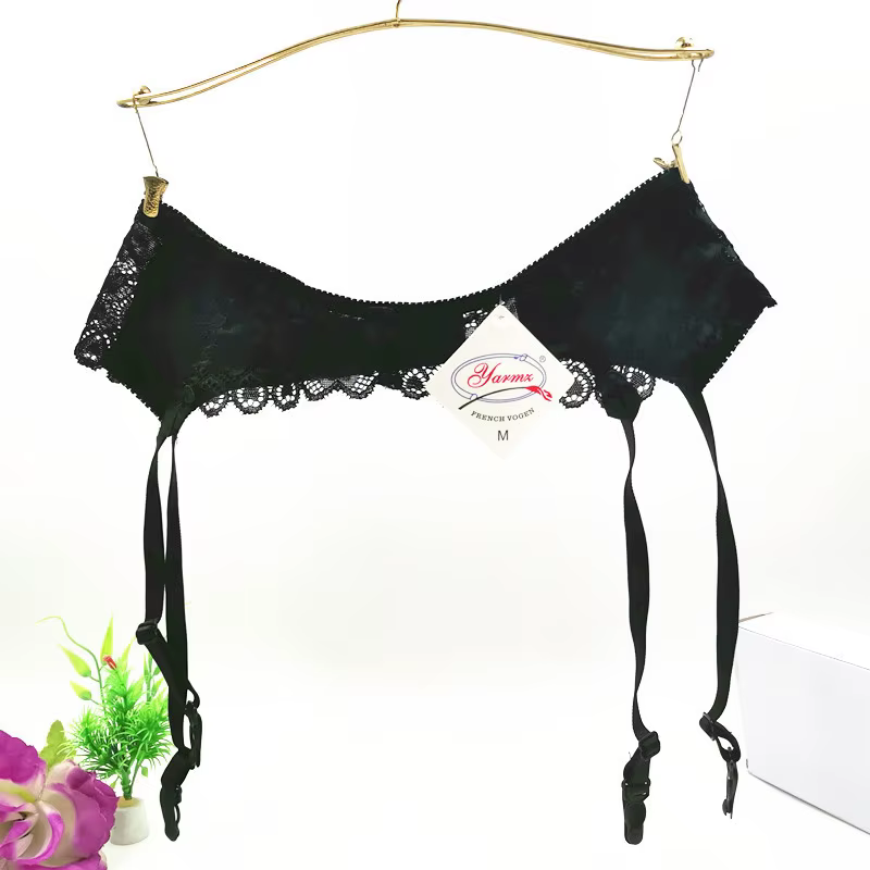 M L XL grande taille Lingerie femmes Sexy dentelle transparente jarretelles ceinture fermeture arriè