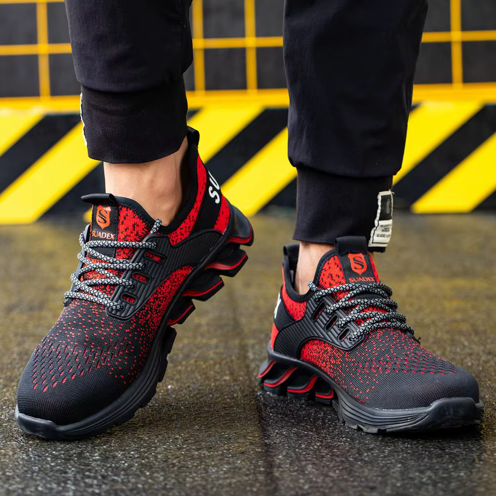 SUADEX Chaussures de Sécurité Hommes Femme, Chaussures de Travail Homme, Unisexe Legere Embout Acier