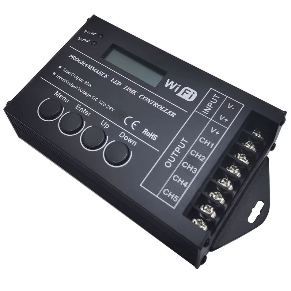 TC420 TC421 WIFI temps programmable 5 CH sortie led bande lumineuse contrôleur, largement utilisé da
