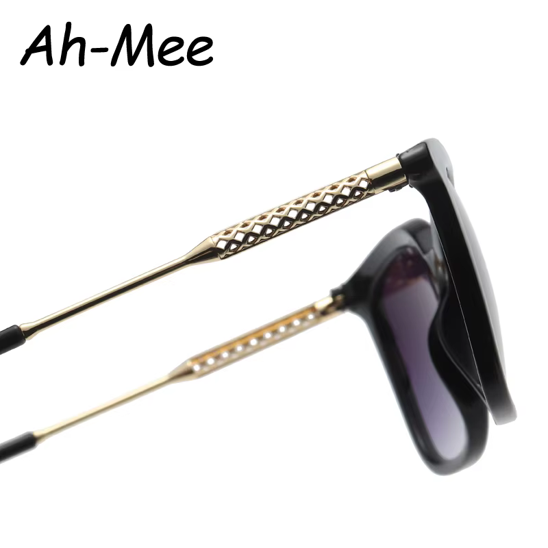 Lunettes de soleil carrées classiques femmes hommes Vintage marque lunettes de soleil cadre en allia