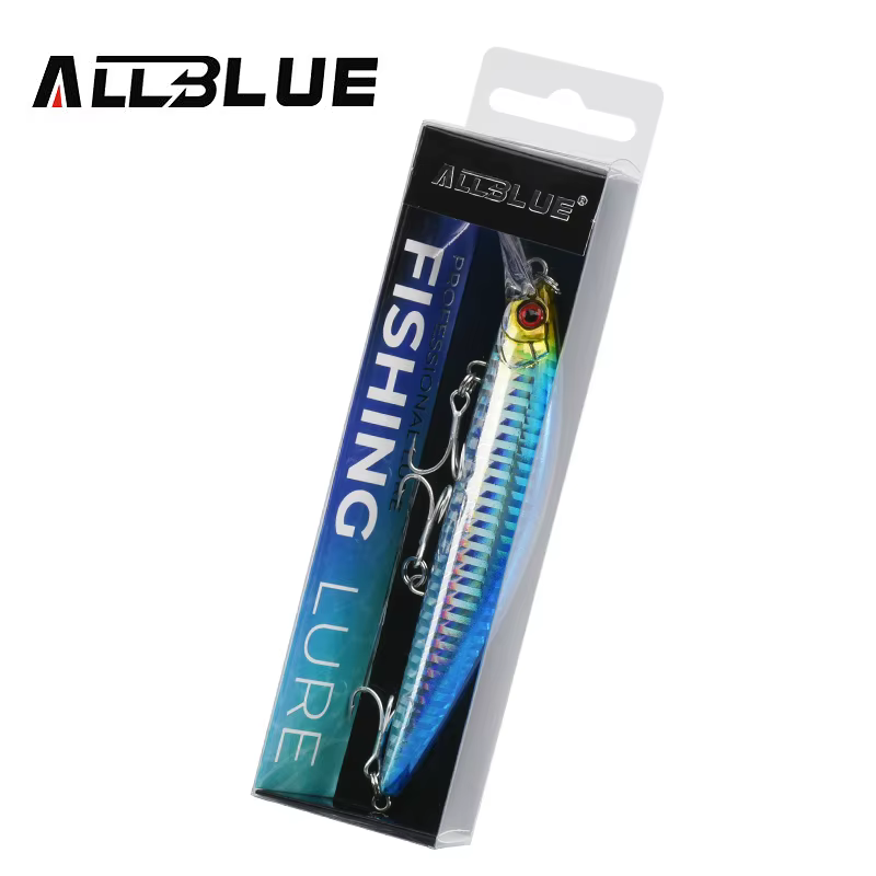 ALLBLUE poids lourd vairon 90mm/110mm coulant Jerkbait Longcast leurre de pêche eau salée bar de mer