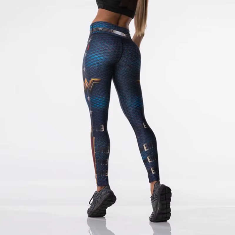 Femmes Sport Leggings impression 3D élastique taille haute Yoga pantalon super-héros Leggins Gym Fit