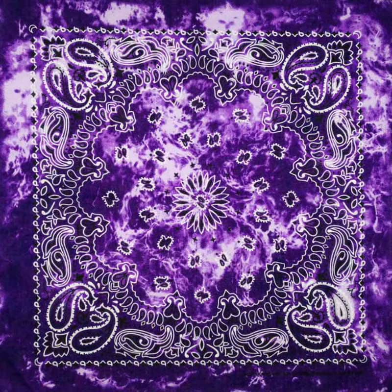 Nouvelle mode Hip Hop 100% coton Bandana carré écharpe 55 cm * 55 cm noir rouge Paisley bandeau impr