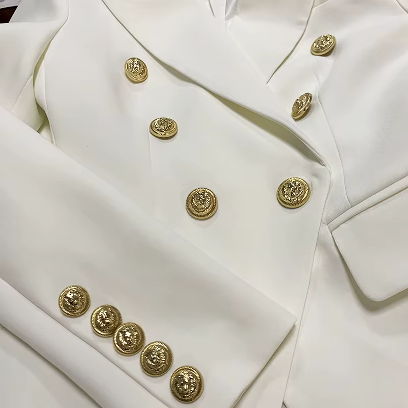 Veste de créateur de haute qualité, nouvelle mode 2026, veste classique pour femmes, double boutonna
