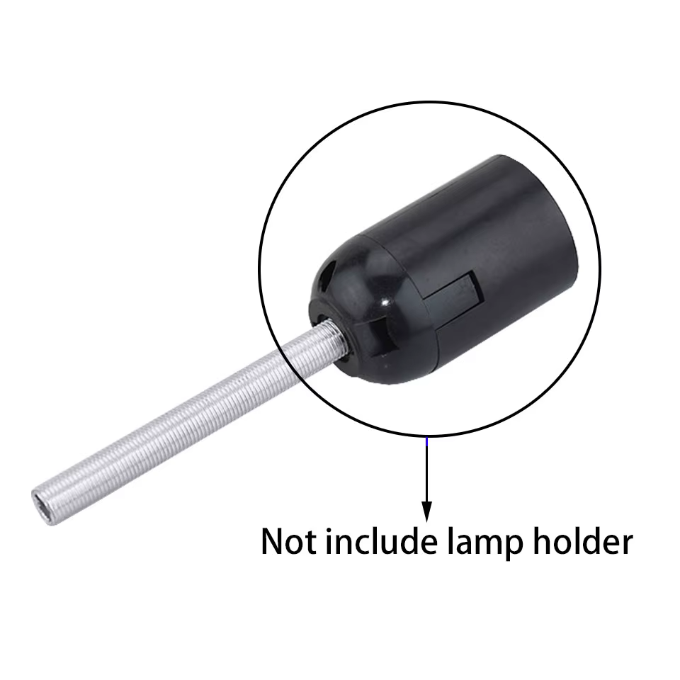 2 pièces M6 M8 M10 M12 M14 M6 dents complètes Tube creux 1.0mm dents fines tige connexion Tube lampe