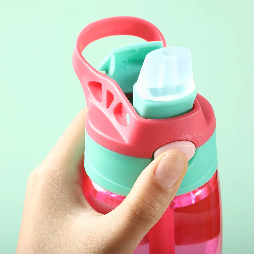 Bouteille d'eau portable avec paille pour enfants, tasse de fitness pour filles, voyage, HI Gym Spor