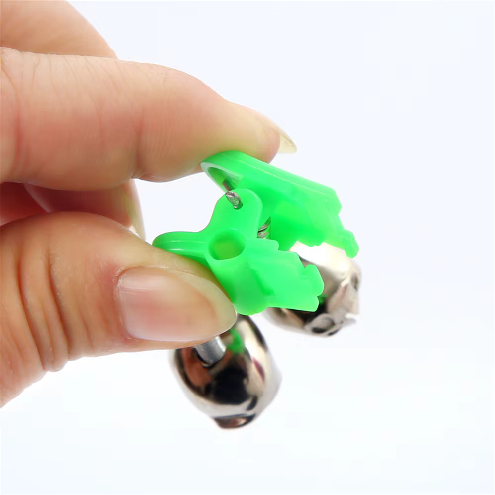 Cloche de morsure de pêche de qualité supérieure, 5 pièces/lot, alarme de morsure, pince à pointe, c