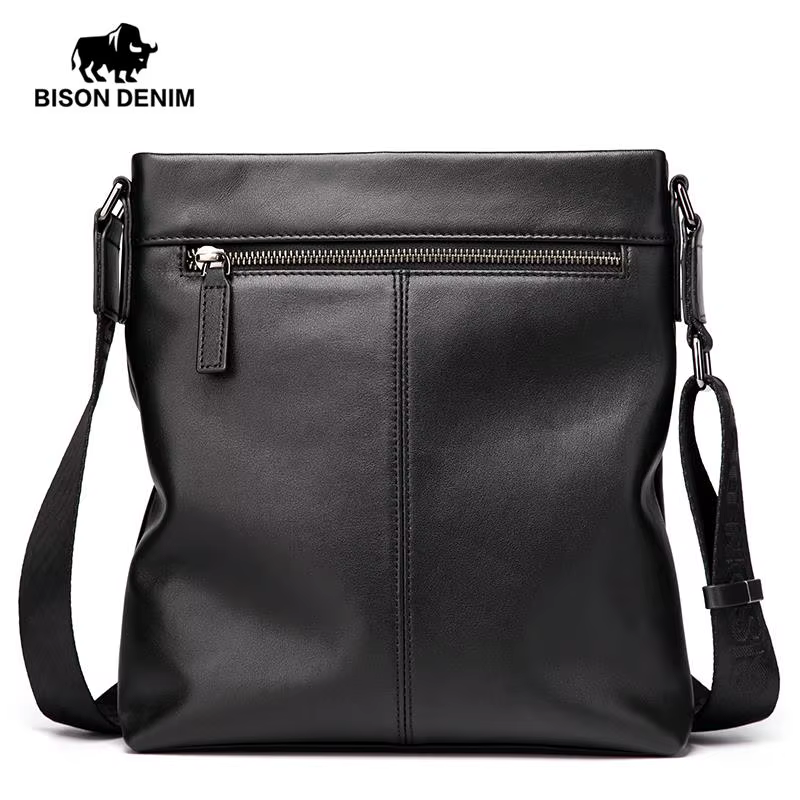 Bagressions DENIM-Sac à Bandoulière en Cuir group pour Homme, Sacs Messenger Décontractés, Cuir de V