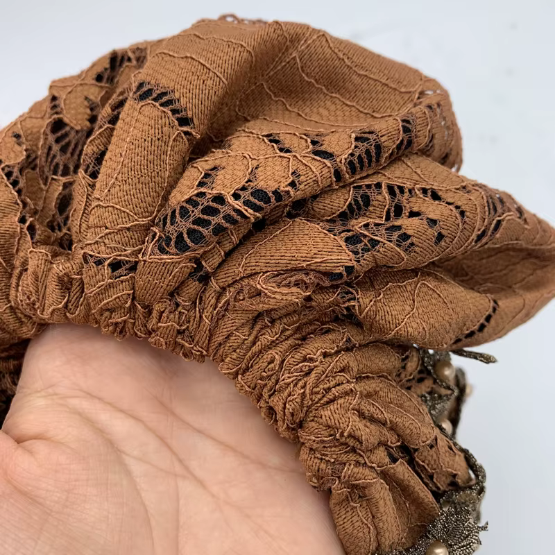 Turban à perles pour femmes, broderie, mode, couvre-chef musulman, Bonnets, chapeau de chimiothérapi
