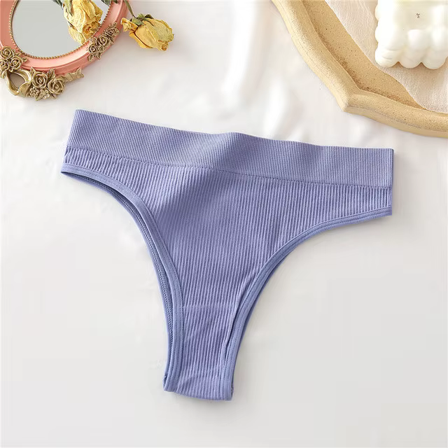 Culotte sans couture taille haute pour femmes, sous-vêtements sexy, caleçons féminins, tongs confort