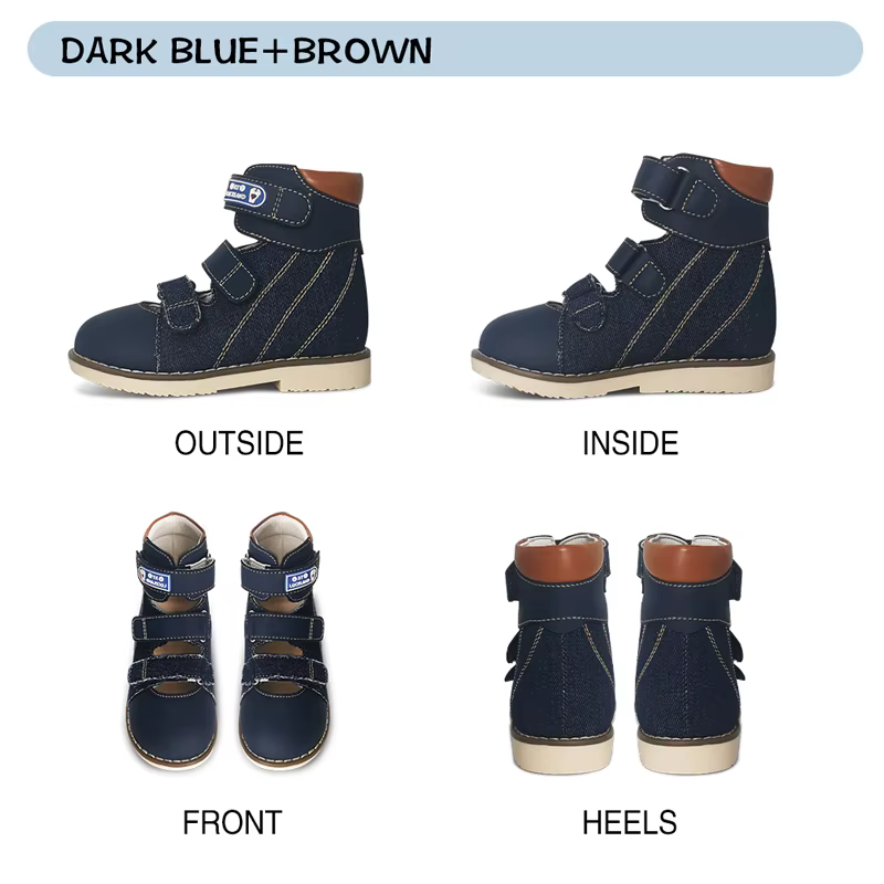 Ortoluckland – sandales en Denim pour enfants, chaussures orthopédiques d'été pour filles et garçons