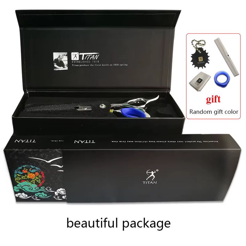 Titan professionnel 6.0 pouces ciseaux de coupe pour gaucher ciseaux de coiffeur ciseaux de coiffure