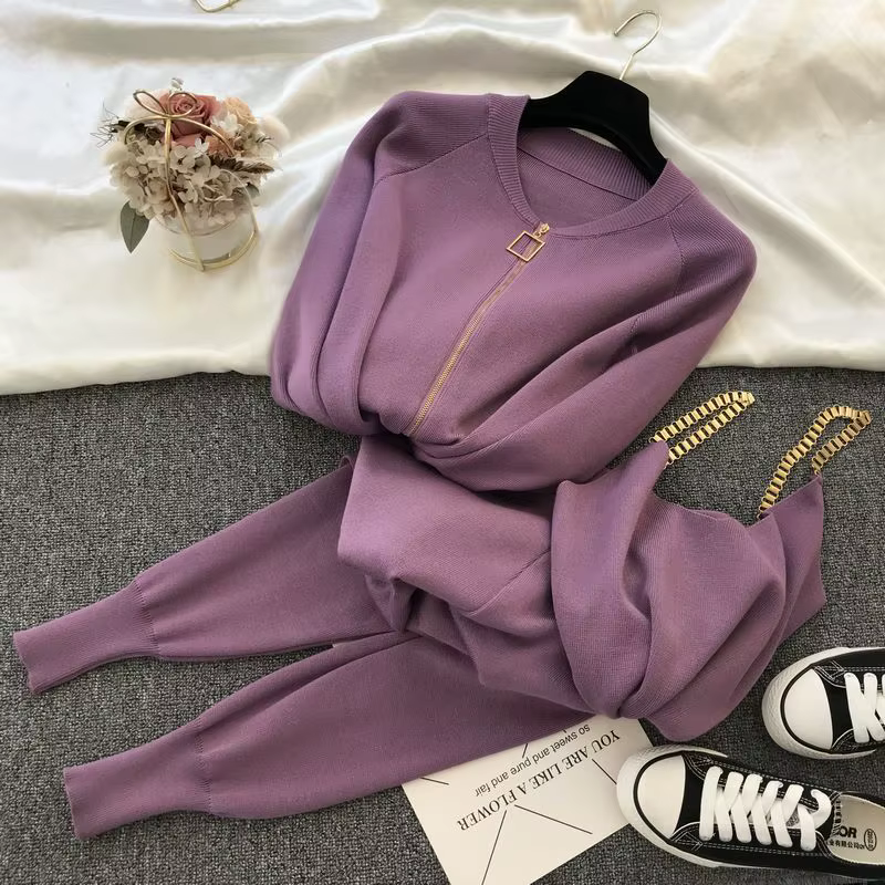 SMTHMA 2026 Nouvelle collection automne-hiver : Ensemble de vêtements pour femme, cardigan en tricot