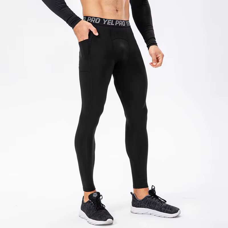 Pantalons de Compression pour hommes, collants de sport d'automne et d'hiver, de Fitness, de course,