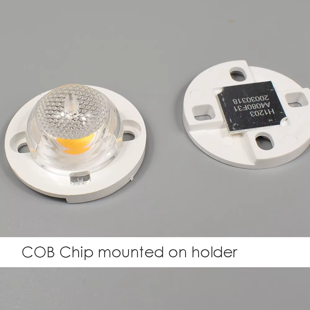 Support de support PC COB avec lentille LED (feixe 120 degrés, plaque de montage en plastique pour a