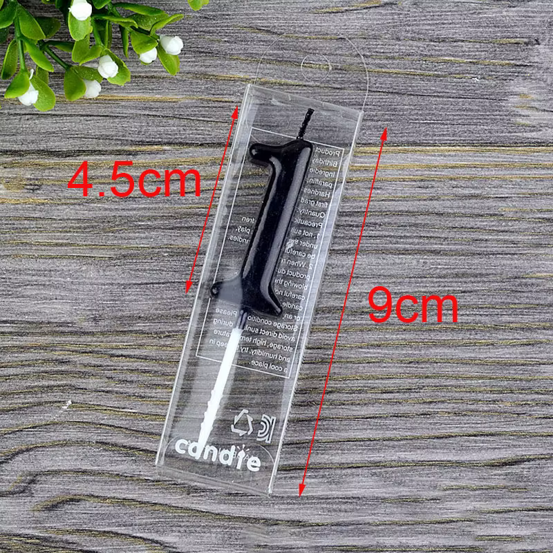 Bougies d'anniversaire numéro 1 2 3 4 5 6 7 8 9 0, couleur noire, bougies d'anniversaire pour enfant