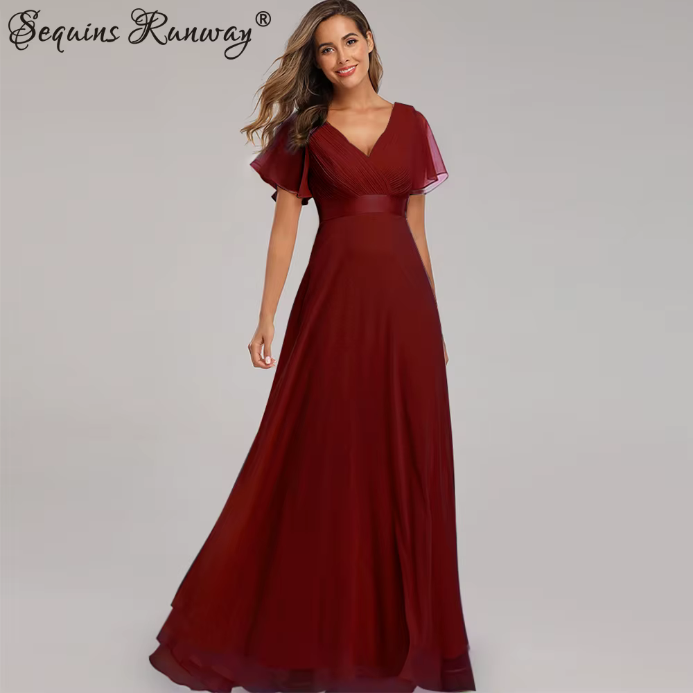 Sexy rose en mousseline de soie tulle Maxi robe d'été femmes décontracté vintage longue demoiselle d