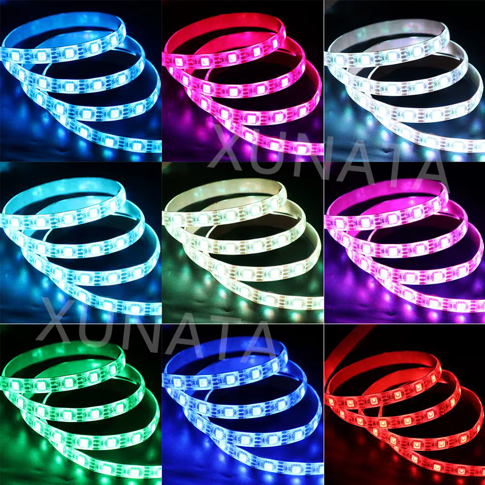 Bande lumineuse LED USB 5V RGB 5050, 24 touches/44 touches, Kit de télécommande, alimentation USB, b
