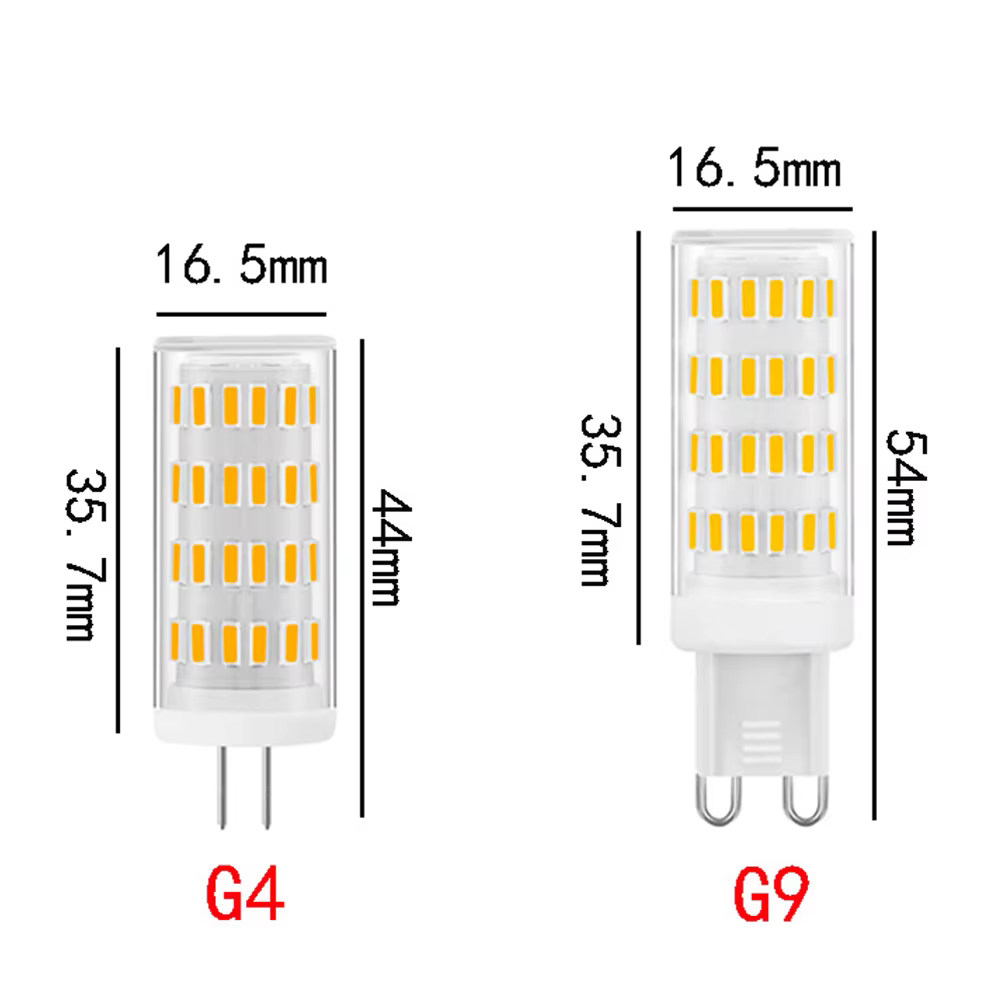 5 pièces 12v 24V lampe LED variable g4 G9 E14 BA15S ampoule LED blanc chaud froid pour lustre en cri