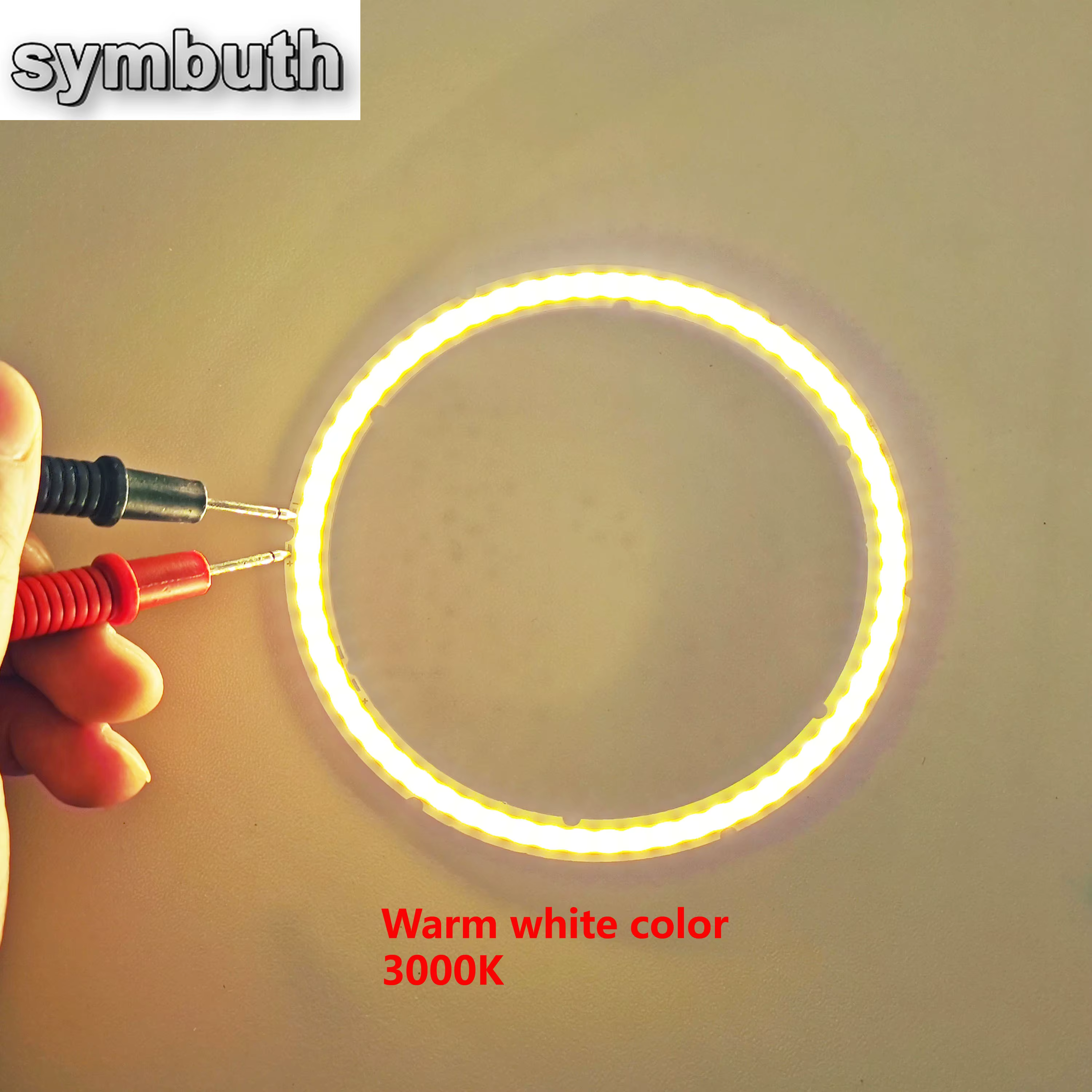 Source de lumière LED COB yeux d'ange 2W-12W, forme annuelle 12V DC 20mm-120mm, anneau COB LED, Sour