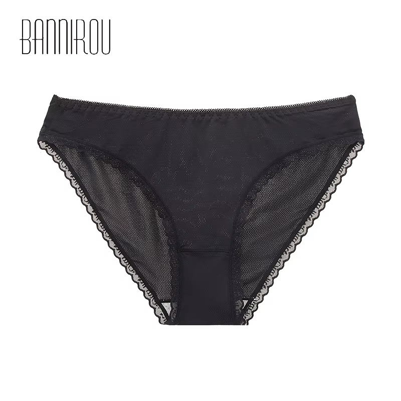 BANNIROU-Culottes pour femmes, sous-vêtements doux de haute qualité, intimes pour dames, 1 pièce