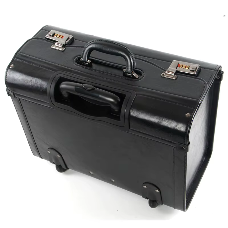 Sac à main de voyage sur roues, rétro, sac à roulettes, fourre-tout à roulettes, pour femme d'hôtess