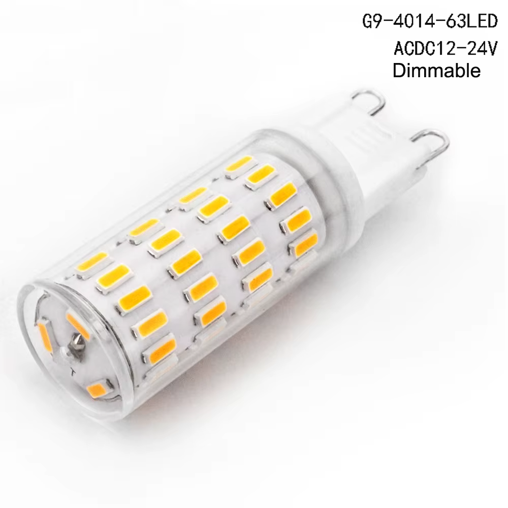 5 pièces 12v 24V lampe LED variable g4 G9 E14 BA15S ampoule LED blanc chaud froid pour lustre en cri