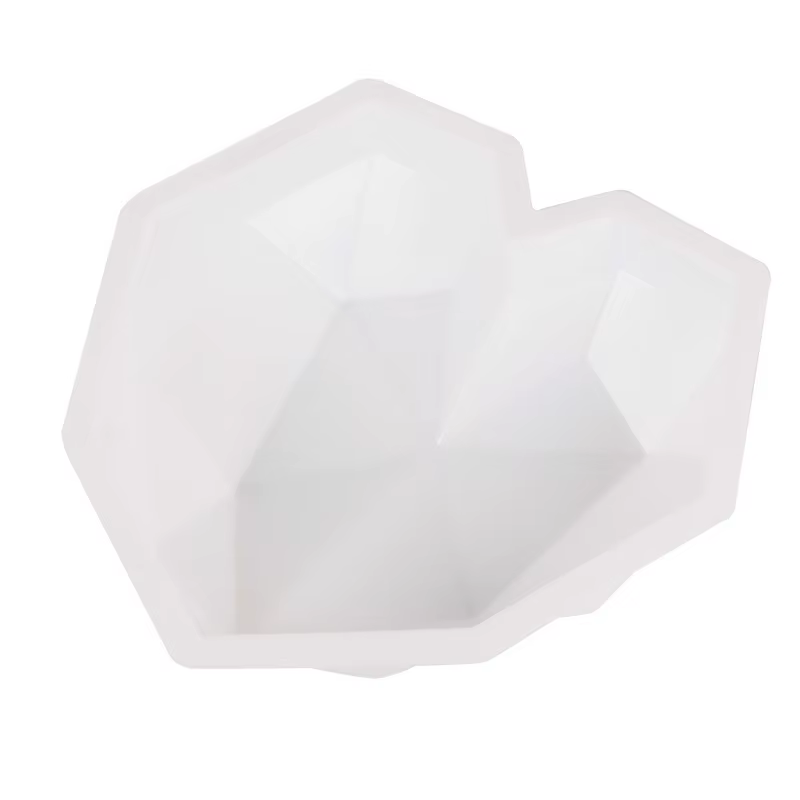 Grand diamant coeur Silicone moule grand amour coeur gâteau Fondant bricolage moule gâteaux Mousse c