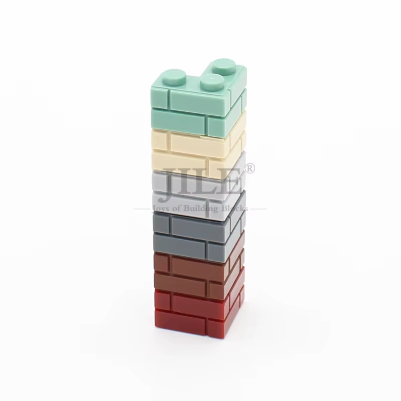 Blocs de Construction à monter soi-même, figurines murales, briques 1x2 1x3 1x4 points, jouets créat