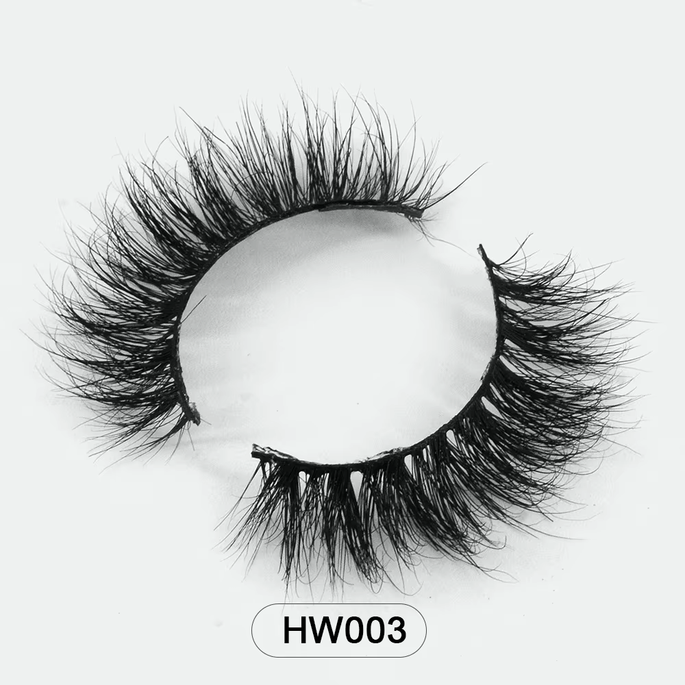 Livraison directe en gros naturel vaporeux 3d vison faux cils maquillage vison faux cils avec bande 